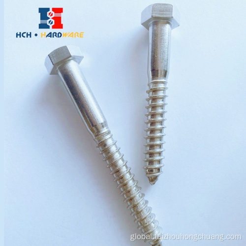 China Drywall Hex head Machine Stainless Steel Lag Screw Factory